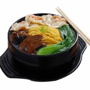 Noodles in Soup with Fresh Prawn Dumpling and 3 Kinds of Mushroom - Regular