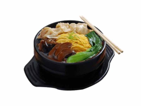Noodles in Soup with Wanton and 3 Kinds of Mushroom - Regular