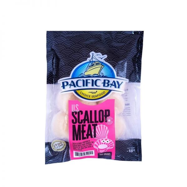 Pacific Bay US Scallop Meat 500g