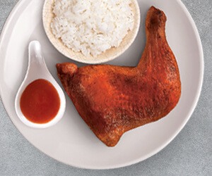 Roast Chicken Quarter with Rice (Kuya J)