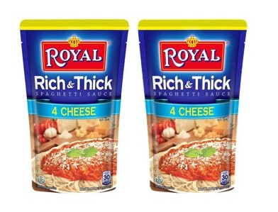 Royal 4-Cheese Spaghetti Sauce 1Kg x2