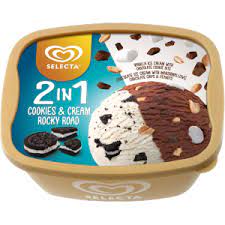 Selecta Rocky Road / Cookies & Cream Ice Cream 1.4L