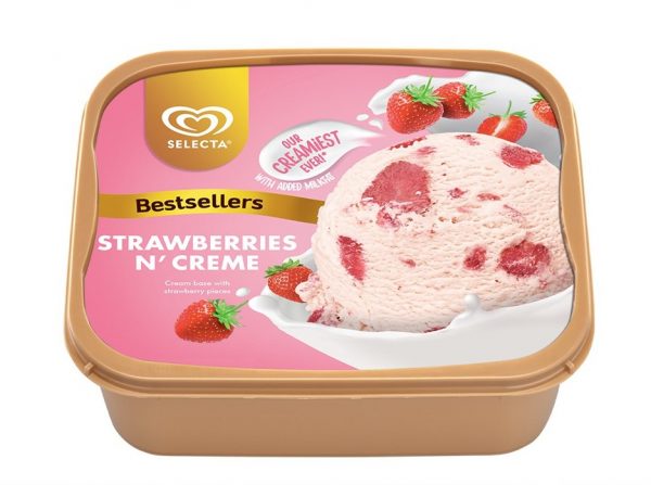 Selecta Strawberries n' Creme Ice Cream 1.3L