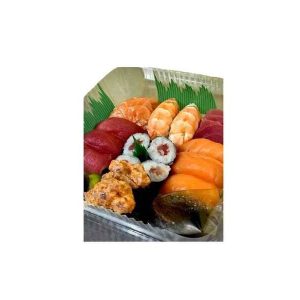 Tuna,Salmon,Shrimp, Tekkamaki, and Sashimi in one box