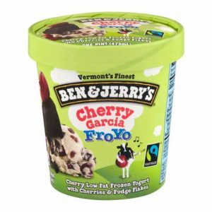 Ben & Jerry's Cherry Garcia Frozen Yogurt 473mL