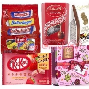 Nestle Assorted Minis, Lindt Truffles, Guylian Temptation, Kitkat Mini Strawberry, Elit Milk & Dark
