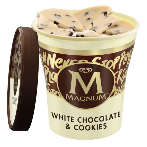 Magnum White Chocolate & Cookies Cream Tub 440mL