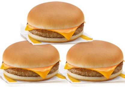 Cheeseburger Mcdo x 3pcs