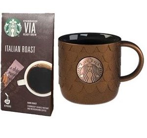 Bronze copper mug plus Italian Dark Roast Blend