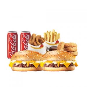 Burger King Cheesy King Feast for 2