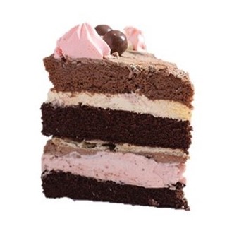 Chocolate blush Cake-slice