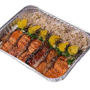 Salmon Teriyakidon Platter (good for 4-6)