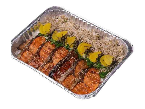 Salmon Teriyakidon Platter (good for 4-6)