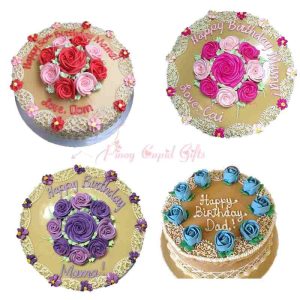 Estrel's elaborate caramel cakes with centred roses
