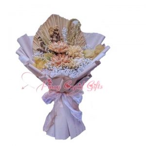 Dried Flowers-white wrapper