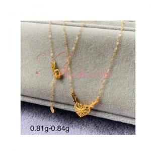 Ladies (18k Saudi Gold) Heart Necklace