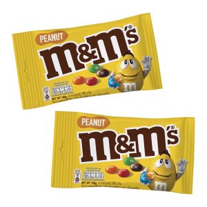 M&M Peanut Chocolate Share Bag 180g x2