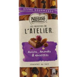 Nestle Les Recettes de L'Atelier Raisins, Almonds & Hazelnuts Milk Chocolate 170g