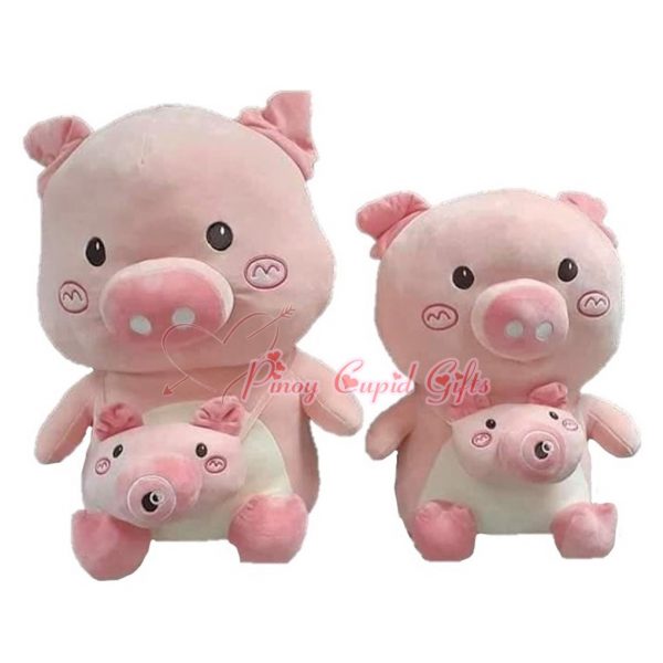 Piggy with Bag Camera Stuffed Toy