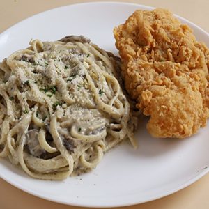 Conti's Truffle Mushroom Linguine with Southern-Style Chicken