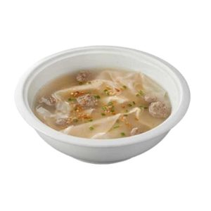 Dencio's Molo Soup; pork dumpling with spring onions