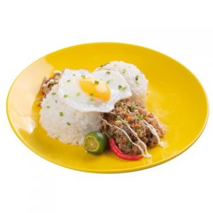 Goldilocks Pork Sisig with Egg and Rice