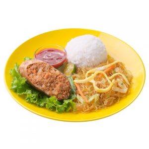 Goldilocks Rellenong Bangus with Sotanghon & Rice