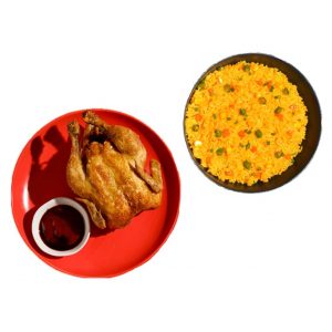 Max's Basic Bundle; Regular whole chicken and large java rice