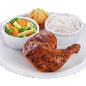 Solo A Roasted Chicken with side and rice