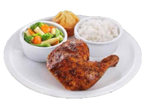 Solo A Roasted Chicken with side and rice