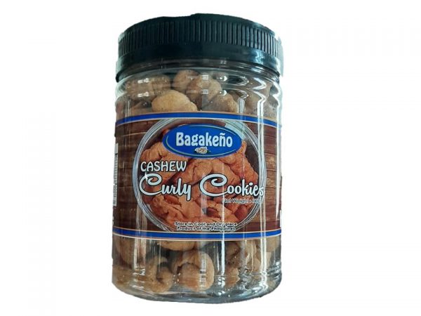 Bagakeno Cashew Curly Cookies Big Jar, 440g