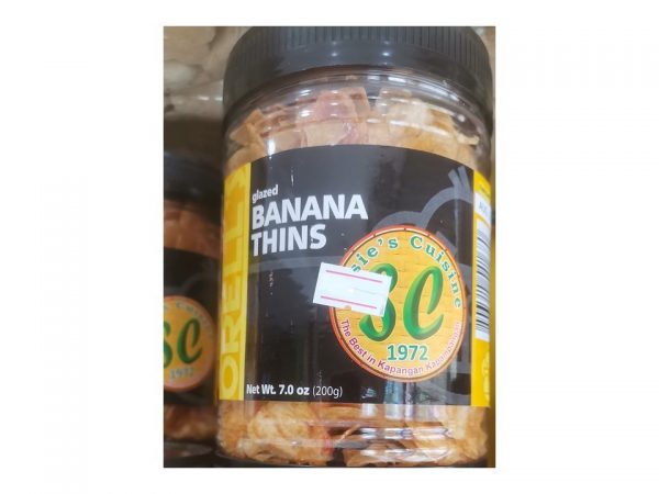 Bangkok Glazed Banana Thins Jar (Orells) 200g