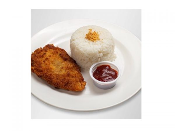Breaded Chicken with Rice
