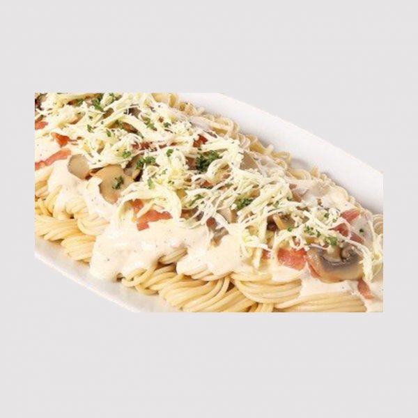 Carbonara-Platter by Angel's Pizza.-