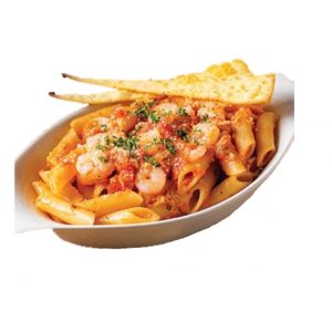 Tomato Cream & Shrimp Penne by Angel's Pizza