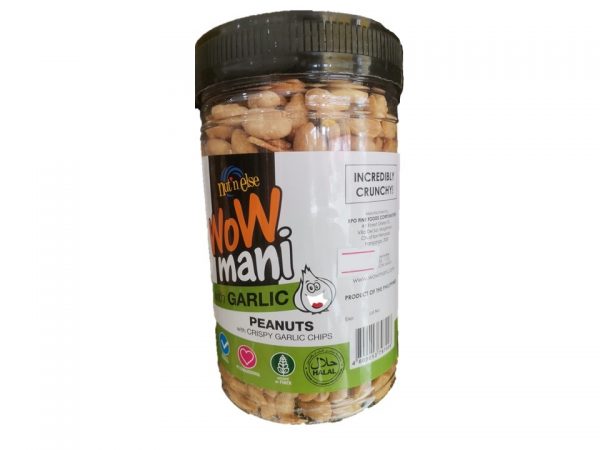 Wow Mani with Garlic Peanuts with Crispy Garlic Chips (325g)