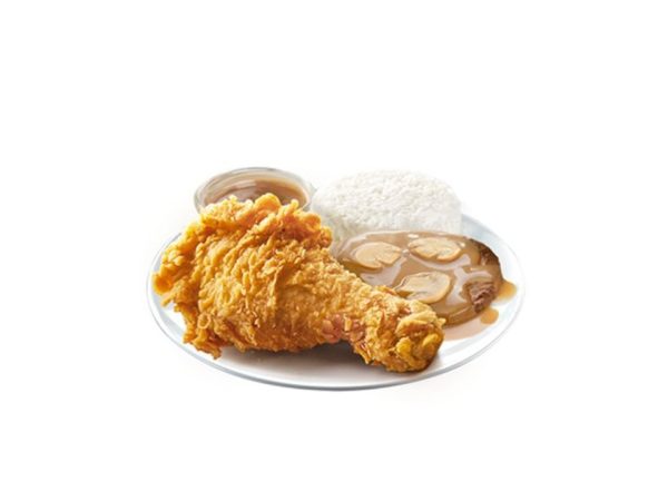 1pc Chickenjoy with Burger Steak Solo by Jollibee