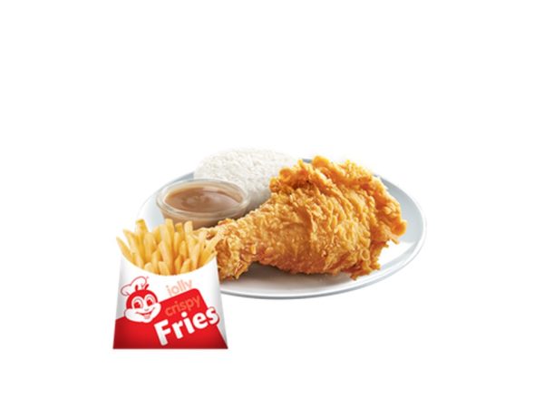 1pc Chickenjoy with Fries Solo by Jollibee