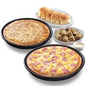 2 Large Pan Pizzas, 2 Sides from Pizza Hut
