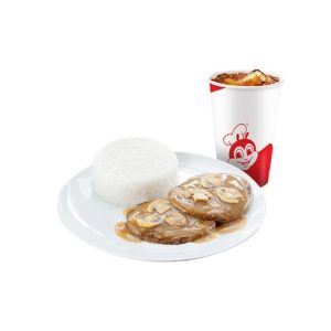 2pc Burger Steak with Drink by Jollibee