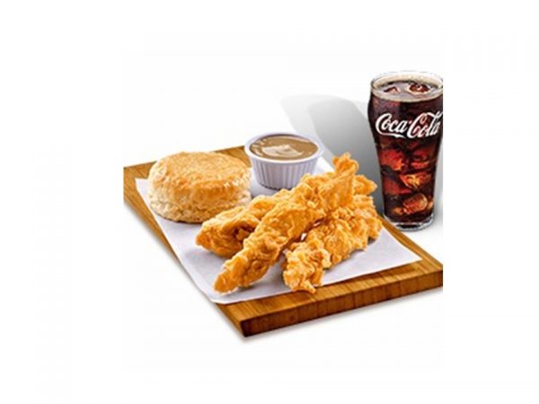 3-pc Chicken Tenders + Biscuit + Drink by Popeyes