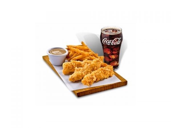 3-pc Chicken Tenders + Fries + Drink by Popeyes