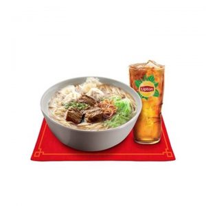 Beef Wonton Mami with Drink by Chowking