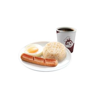 Breakfast Hotdog with Drink by Jollibee