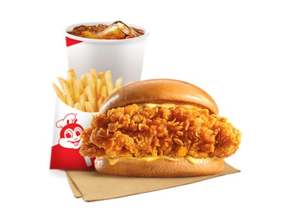 Chicken Sandwich with Fries & Drink by Jollibee