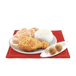 Chinese-Style Fried Chicken with 2pcs Buchi