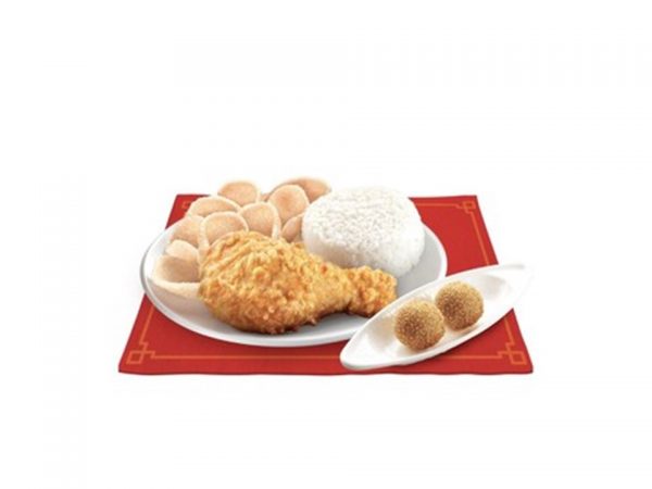 Chinese-Style Fried Chicken with 2pcs Buchi