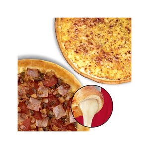LARGE Cheese Lovers Pan Pizza + LARGE Meat Lovers Cheese Stuffed Crust Pizza