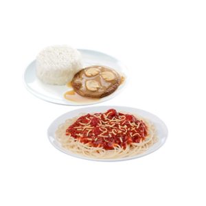 Jolly Spaghetti, Burger Steak-Solo by Jollibee