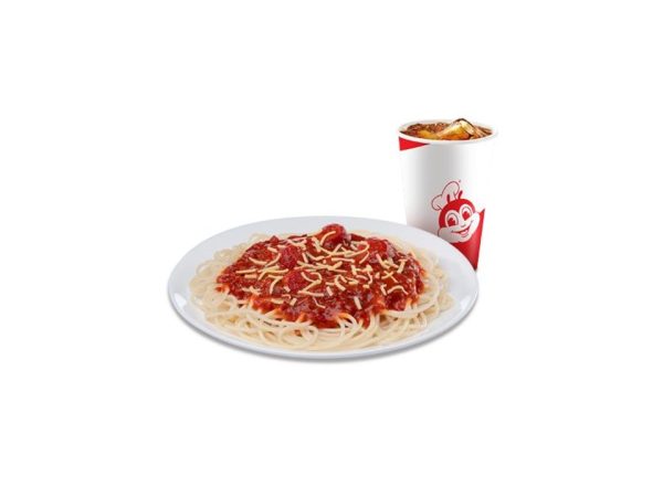 Jolly Spaghetti with Drink by Jollibee